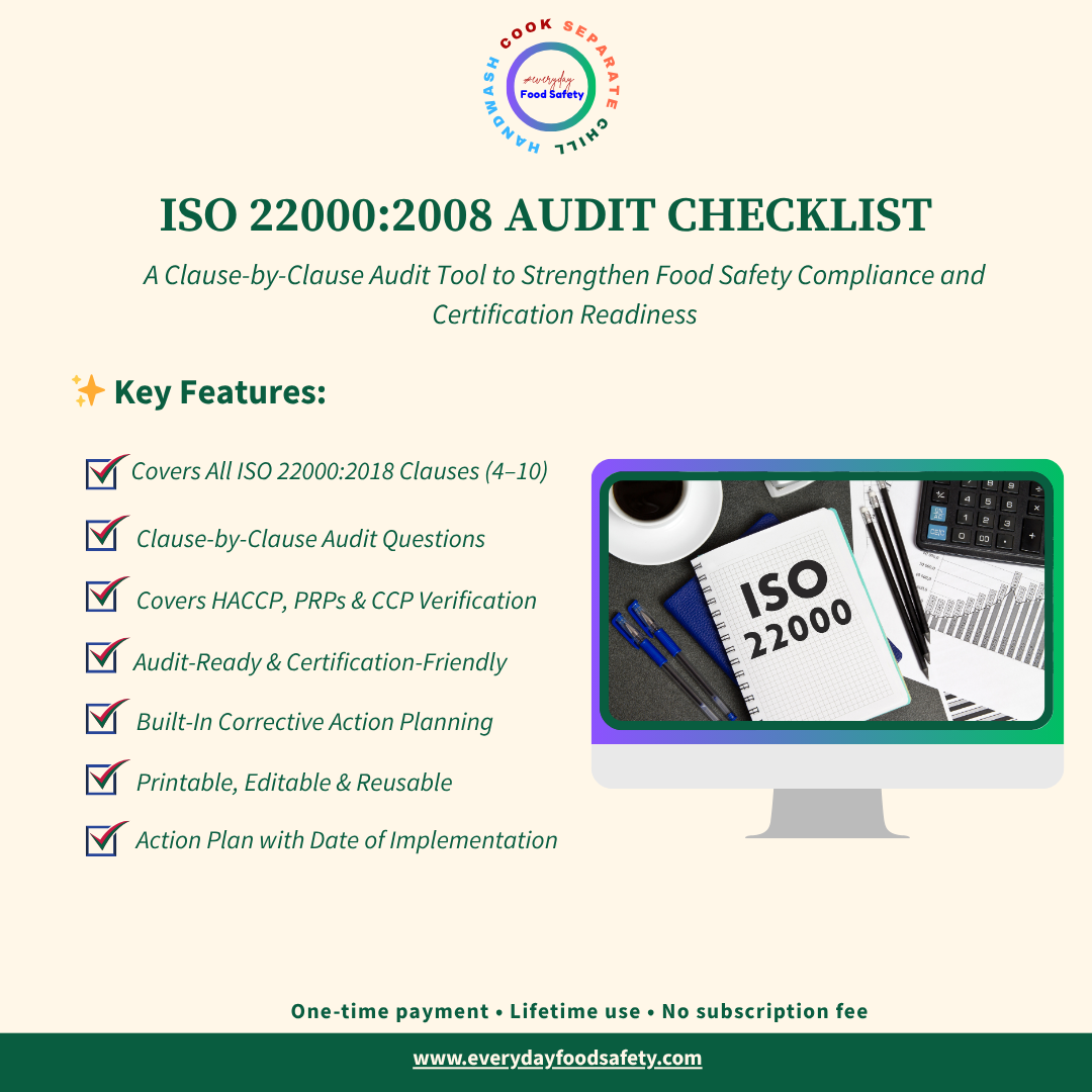 ISO 220002018 FSMS Audit Checklist